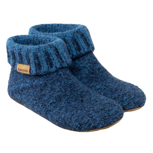 Gottstein Knit Boot (Blau 39) Hüttenschuhe von Gottstein