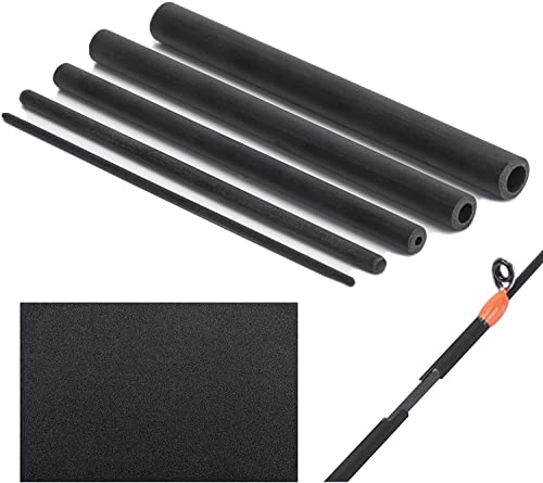 Goture Angelrute Reparatur Carbon Fiber Stick für Spinnangeln/Casting Rod Repair Kit mit Schleifpapier (2/4/6/8/10mm) von Goture