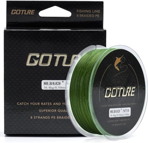 Goture Geflochtene Angelschnur 8fach, Geflochtene Angelschnur Ultradünne, Starke, Empfindliche, Glatte und Dehnungsfreie Angelschnur 8fach Geflochtene Angelschnur 300M Goture Geflochtene Angelschnur 8fach, Geflochtene Angelschnur Ultradünne, Starke, Empfindliche, Glatte und Dehnungsfreie Angelschnur 8fach Geflochtene Angelschnur 300M von Goture