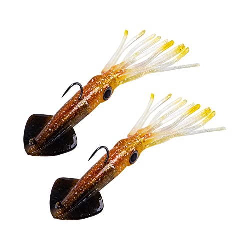 Goture Gummi Tintenfisch Köder-Gummiköder Octopus-Leuchtend Gummiköder-UV Octopus 3D Eyes Realistischer Tintenfisch Köder-Tintenfischköder für Salzwasser und Süßwasser Goture Gummi Tintenfisch Köder-Gummiköder Octopus-Leuchtend Gummiköder-UV Octopus 3D Eyes Realistischer Tintenfisch Köder-Tintenfischköder für Salzwasser und Süßwasser von Goture