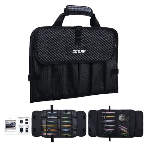 Goture Kunstköder Tasche, tragbare Ködertasche, organisierte Angel-Aufbewahrungstasche für Angelzubehör, wasserdichte 600D PU-Ködertasche für Meerwasser und Süßwasser mit herausnehmbaren Trennwänden Goture Kunstköder Tasche, tragbare Ködertasche, organisierte Angel-Aufbewahrungstasche für Angelzubehör, wasserdichte 600D PU-Ködertasche für Meerwasser und Süßwasser mit herausnehmbaren Trennwänden von Goture