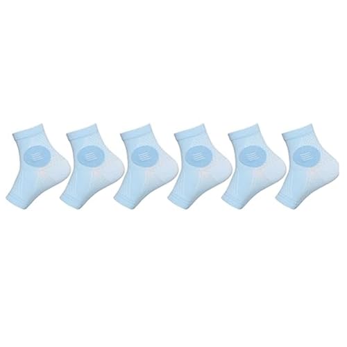 Goufride 3 Paar Neuropathie-Socken - Sock - Lindernde Socken bei Neuropathie-Schmerzen - Plantarfasziitis-Socken - Blau - XL von Goufride