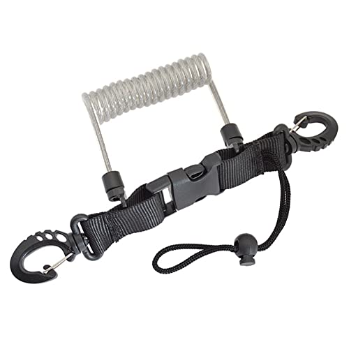 Goufride Tauchspiralseil Kamera-Abdeckseil Anti-Verlust-Federseil Kameraseil Unterwasserspule Lanyard Kamera Anti-Lost,Silber von Goufride