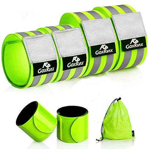 JXWANG 6 Pcs Reflective Bands for Arm/Wrist/Leg, High Visibility Reflective Running Gear Reflectors Armband for Women Men,Safety Reflective Straps Bracelets for Running, Cycling, Walking JXWANG 6 Pcs Reflective Bands for Arm/Wrist/Leg, High Visibility Reflective Running Gear Reflectors Armband for Women Men,Safety Reflective Straps Bracelets for Running, Cycling, Walking von GoxRunx