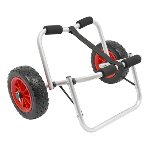 Gqouur Kanuwagen, faltbar Aluminium Kajakwagen 80 kg Traglast, Surfwagen, Transportwagen für Boote, Kanus und Kajaks Gqouur Kanuwagen, faltbar Aluminium Kajakwagen 80 kg Traglast, Surfwagen, Transportwagen für Boote, Kanus und Kajaks von Gqouur