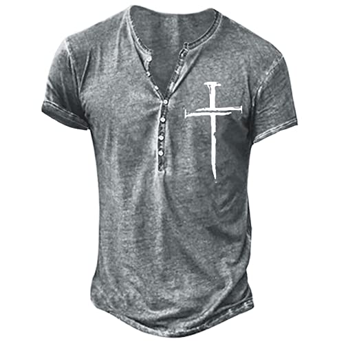 Graceyo Herren Assassin's Creed T Shirts Kurzarm Retro Stickerei Muster Oberteile mit V- Ausschnitt Mens Hemd Comfort Fit Kurzarmshirt für Männer Moderner Herrenhemd Sommer Cool Sportbekleidung Graceyo Herren Assassin's Creed T Shirts Kurzarm Retro Stickerei Muster Oberteile mit V- Ausschnitt Mens Hemd Comfort Fit Kurzarmshirt für Männer Moderner Herrenhemd Sommer Cool Sportbekleidung von Graceyo
