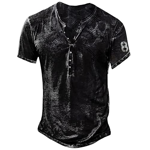 Graceyo Herren Assassin's Creed T Shirts Kurzarm Retro Stickerei Muster Oberteile mit V- Ausschnitt Mens Hemd Comfort Fit Kurzarmshirt für Männer Moderner Herrenhemd Sommer Cool Sportbekleidung Graceyo Herren Assassin's Creed T Shirts Kurzarm Retro Stickerei Muster Oberteile mit V- Ausschnitt Mens Hemd Comfort Fit Kurzarmshirt für Männer Moderner Herrenhemd Sommer Cool Sportbekleidung von Graceyo