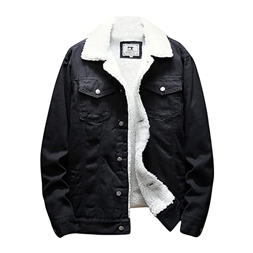 Graceyo Herren Gefüttert Jeansjacke Winterjacke Jacke Parka Warm Fleecemantel Funktionsjacke Wintermantel Kurz Teddy Fleece Outdoor Puffer Jeans Jacket Graceyo Herren Gefüttert Jeansjacke Winterjacke Jacke Parka Warm Fleecemantel Funktionsjacke Wintermantel Kurz Teddy Fleece Outdoor Puffer Jeans Jacket von Graceyo