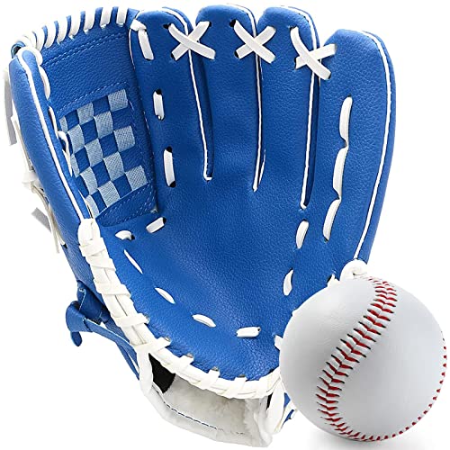 Baseball-Handschuh, Softball-Handschuh, Fanghandschuh, bequemer Softball- und Baseball-Handschuh für Kinder, Jugendliche, Erwachsene, Sport und professionellen Baseball, Rechtshänder, Linkshänder, von Gracfulcub