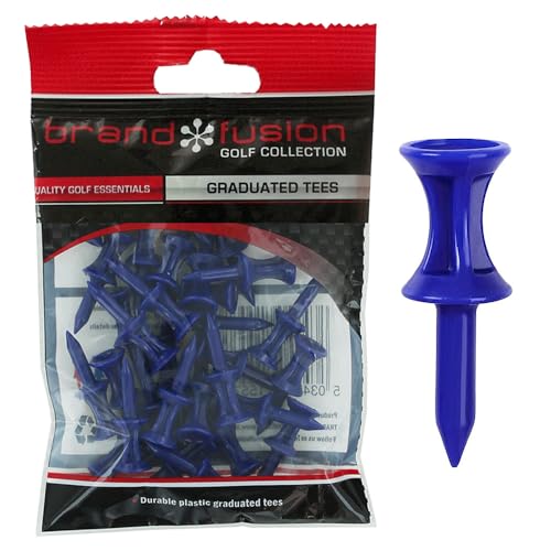 Graduated Tees The Golfers Club Golf Abgestufte Tees aus Kunststoff, 3,8 cm x 76,2 cm, Blau T-Shirt, 18 mm Graduated Tees The Golfers Club Golf Abgestufte Tees aus Kunststoff, 3,8 cm x 76,2 cm, Blau T-Shirt, 18 mm von Graduated Tees