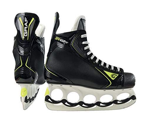 GRAF Super G 103 V4 Skate mit T-Blade System Modell 2020 Inclusive Kufenschoner, Größe:8.5 = 42 2/3 von Graf