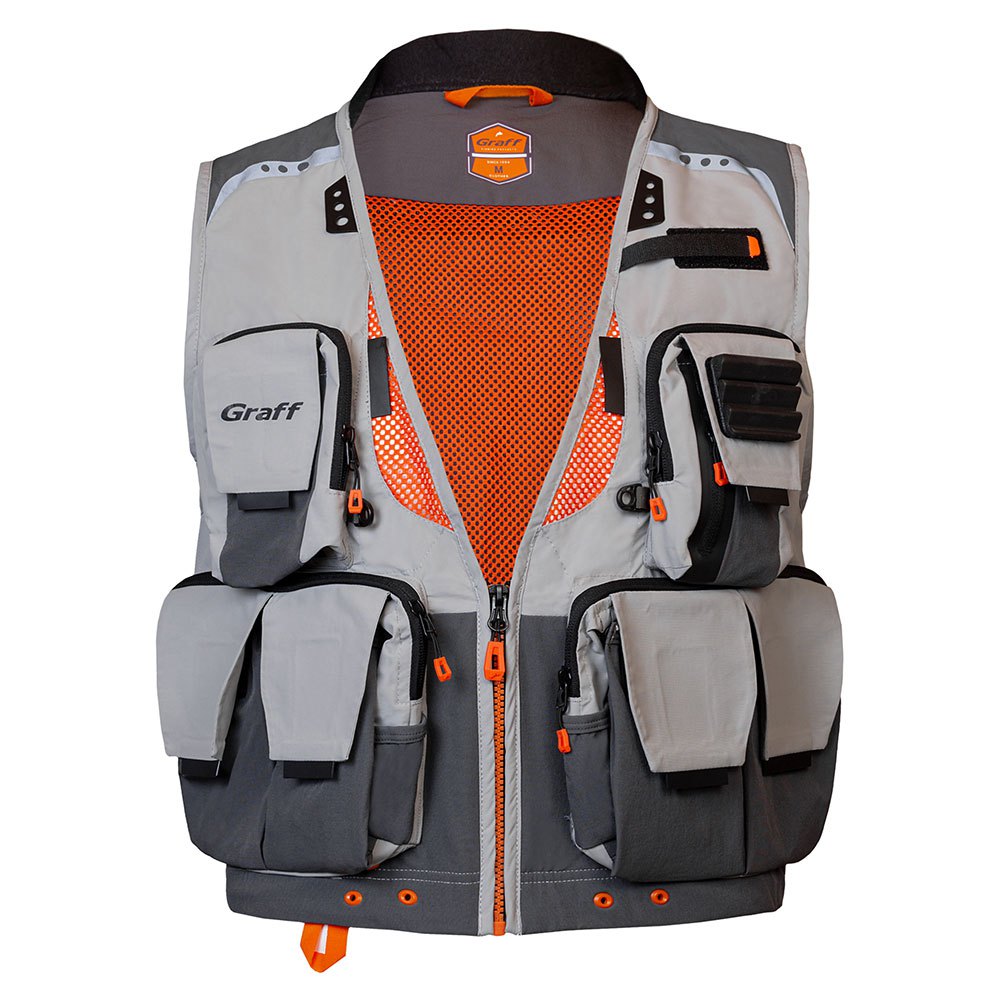 Graff Fishing B Vest Grau S Mann Graff Fishing B Vest Grau S Mann von Graff