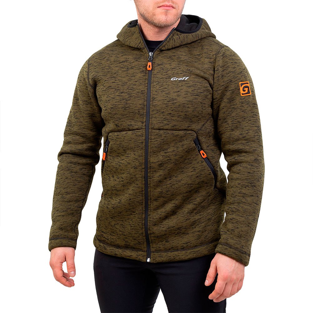 Graff Outdoor Warm Hoodie Grün 2XL Mann von Graff