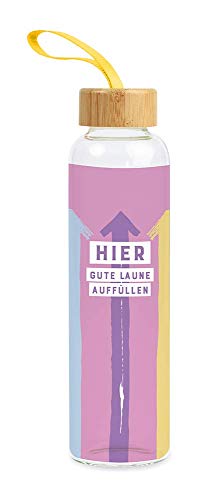 Grafik-Werkstatt Trinkflasche aus Glas mit lustigem Spruch | mit Griffschlaufe | 550 ml | Gute Laune Grafik-Werkstatt Trinkflasche aus Glas mit lustigem Spruch | mit Griffschlaufe | 550 ml | Gute Laune von Grafik-Werkstatt