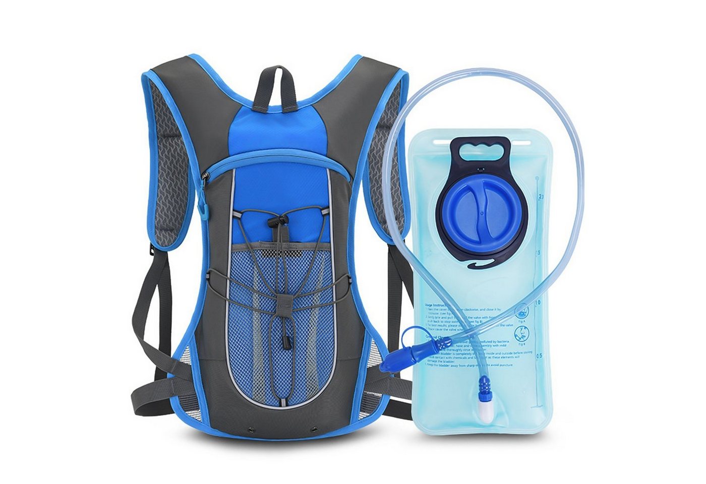 Grafner Trinkrucksack Rucksack mit Trinkblase wasserdicht 420D Nylon 2 Liter, inkl. Trinkblase, Ultraleicht Grafner Trinkrucksack Rucksack mit Trinkblase wasserdicht 420D Nylon 2 Liter, inkl. Trinkblase, Ultraleicht von Grafner