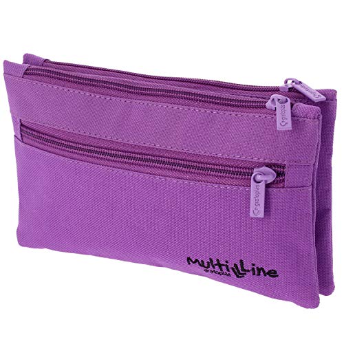 Grafoplás 37541935 Kollektion Doppelmäppchen Multiline für die Schule, doppelt, Violett, 22 x 12 cm, violett, 22 x 12 cm, Doppeltes Federmäppchen Grafoplás 37541935 Kollektion Doppelmäppchen Multiline für die Schule, doppelt, Violett, 22 x 12 cm, violett, 22 x 12 cm, Doppeltes Federmäppchen von Grafoplás