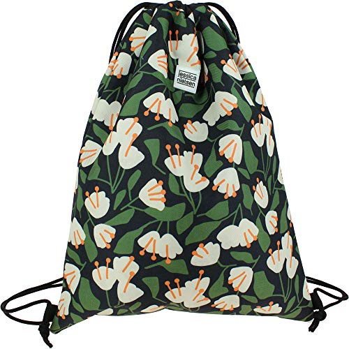 Grafoplás Jessica Nielsen 37610528 Kordeltasche mit Blumen und Außentasche Reißverschluss, bunt, Bells Grafoplás Jessica Nielsen 37610528 Kordeltasche mit Blumen und Außentasche Reißverschluss, bunt, Bells von Grafoplás