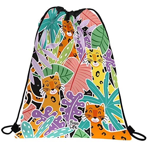 Grafoplás 37610588. Flacher Rucksack, Außentasche, 36 x 47 cm, Kollektion Leopard, Free Life, bunt, 36x47cm, Schule Grafoplás 37610588. Flacher Rucksack, Außentasche, 36 x 47 cm, Kollektion Leopard, Free Life, bunt, 36x47cm, Schule von Grafoplás
