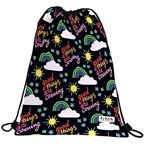 Grafoplás 37610591. Rucksack mit Kordeln, Außentasche, 36 x 47 cm, Kollektion Hope Elena Corredoira, bunt, 36x47cm, Schule Grafoplás 37610591. Rucksack mit Kordeln, Außentasche, 36 x 47 cm, Kollektion Hope Elena Corredoira, bunt, 36x47cm, Schule von Grafoplás