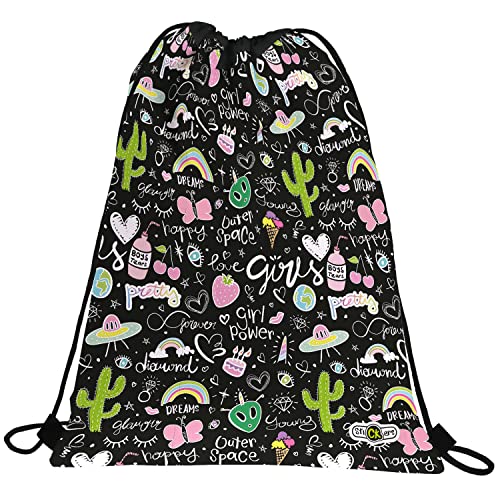 Grafoplás 37611103. Rucksack mit Kordeln, Außentasche, 36 x 47 cm, Kollektion Stickers, Crazy Space, bunt, 36x47cm, Schule Grafoplás 37611103. Rucksack mit Kordeln, Außentasche, 36 x 47 cm, Kollektion Stickers, Crazy Space, bunt, 36x47cm, Schule von Grafoplás