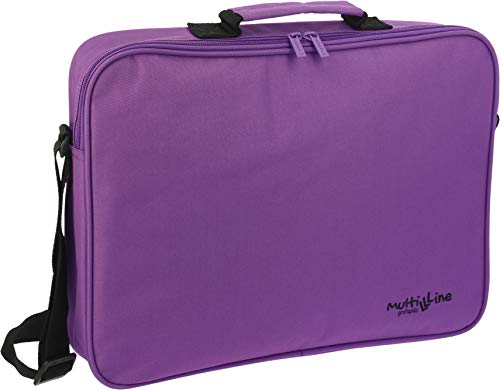 Grafoplás 37651235 Kollektion Multiline Schultasche, Violett, 38 x 28 x 6 cm von Grafoplás