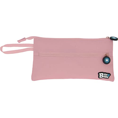 Grafoplás | Flaches Schulmäppchen | Hellrosa | 2 Taschen | 23,5 x 12 cm | Bits & Bobs | weiche Farben, Rosa Soft, 23,5x12cm, Schule Grafoplás | Flaches Schulmäppchen | Hellrosa | 2 Taschen | 23,5 x 12 cm | Bits & Bobs | weiche Farben, Rosa Soft, 23,5x12cm, Schule von Grafoplás
