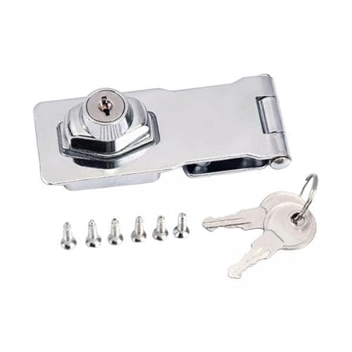 Gralara 5X Überfalle mit Schlüssel, Überfalle mit Schrauben, 2 Schlüssel, Werkzeugkastenschlösser für Kleine Türen von Gralara