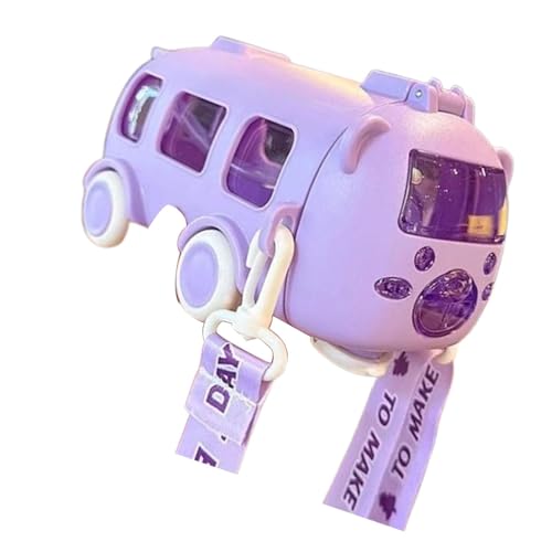 Gralara Bus-Wasserflasche für Kinder, Trinkflasche, 500 ml, für den Außenbereich, Trinkbecher, Sport-Wasserkocher für Kinder, Wandern, Training, Reisen, lila Gralara Bus-Wasserflasche für Kinder, Trinkflasche, 500 ml, für den Außenbereich, Trinkbecher, Sport-Wasserkocher für Kinder, Wandern, Training, Reisen, lila von Gralara