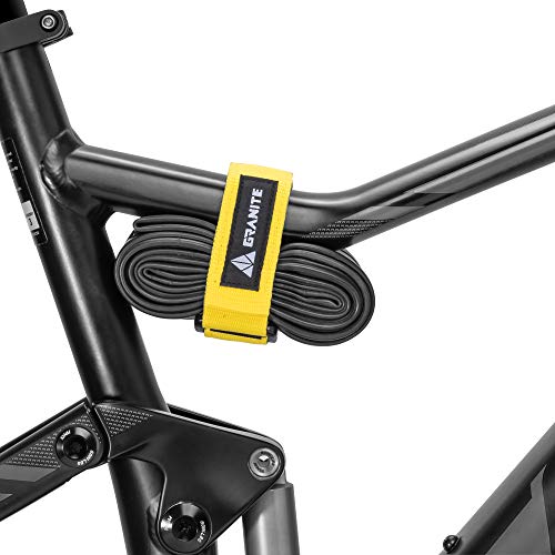 Granit Rockband MTB Rahmen Trägergurt für Schläuche und Fahrradwerkzeug-Set, Fahrrad-Aufbewahrungslösung zum Anbringen von zusätzlicher Ausrüstung an Ihrem Mountainbike und BMX-Bike (Gelb) Granit Rockband MTB Rahmen Trägergurt für Schläuche und Fahrradwerkzeug-Set, Fahrrad-Aufbewahrungslösung zum Anbringen von zusätzlicher Ausrüstung an Ihrem Mountainbike und BMX-Bike (Gelb) von Granite