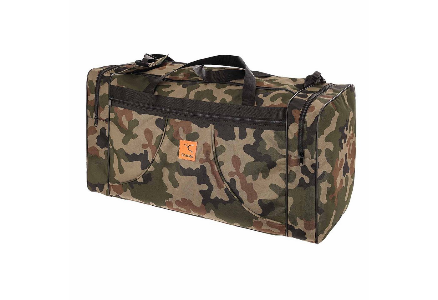 Granori Sporttasche Militär Reisetasche Camouflage 80 L, mit Schulterriemen und mehreren Fächern, EU-Produktion Granori Sporttasche Militär Reisetasche Camouflage 80 L, mit Schulterriemen und mehreren Fächern, EU-Produktion von Granori