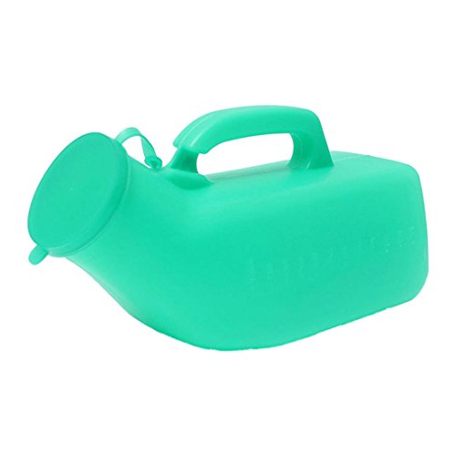 Graootoly Urinflasche für Männer mit Deckel, autoklavierbar, für Reisen, Camping, Patienten, 1,2 l, Grün von Graootoly
