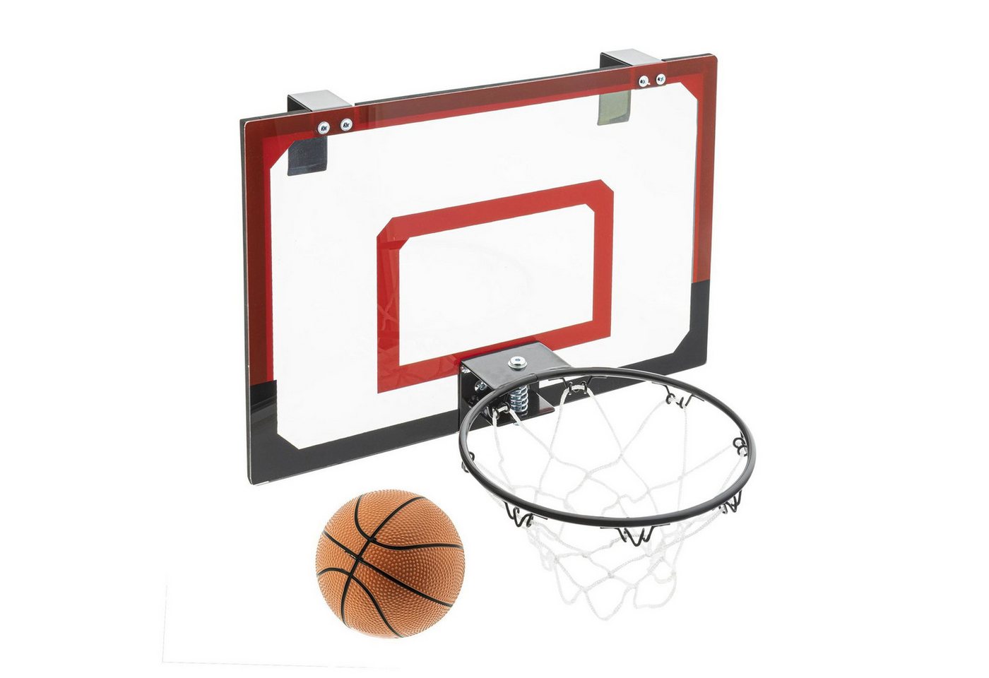 Gravidus Basketball Mini-Basketballkorb 45x30cm mit 20cm Ring, Netz, Ball & Pumpe Gravidus Basketball Mini-Basketballkorb 45x30cm mit 20cm Ring, Netz, Ball & Pumpe von Gravidus