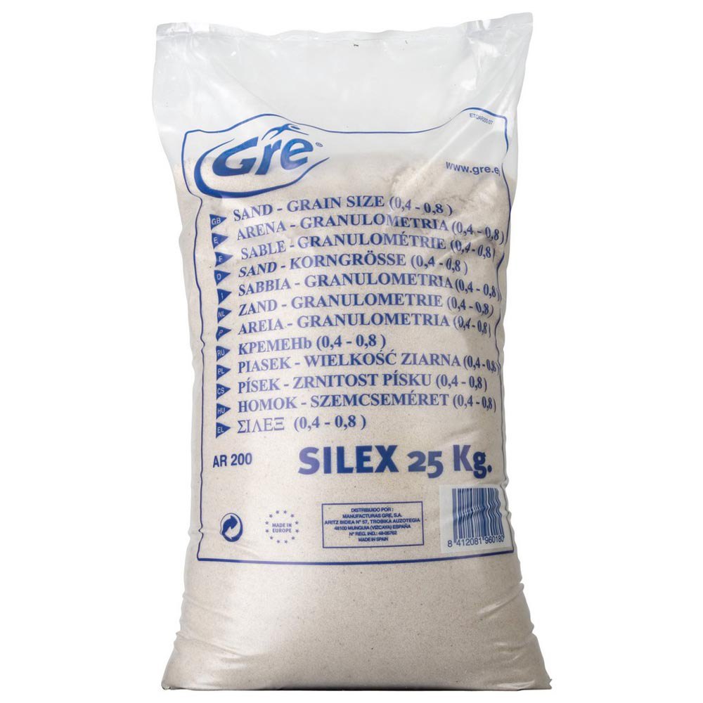 Gre Accessories Silex Sand 25kg Weiß 25 kg Gre Accessories Silex Sand 25kg Weiß 25 kg von Gre Accessories