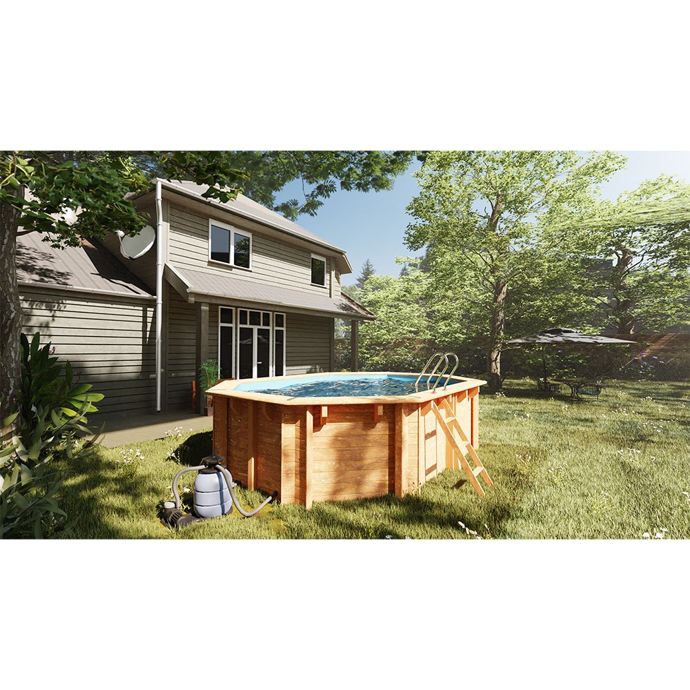 Gre Accessories Grenade 2 Oval Wooden Pool Liner Braun 387 x 286 x 114 cm Gre Accessories Grenade 2 Oval Wooden Pool Liner Braun 387 x 286 x 114 cm von Gre Accessories