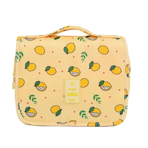 GreatRise Kulturtasche zum Aufhängen Faltbare Waschtasche für Damen und Herren Wasserabweisende Kulturbeutel Reise Organizer Make up Tasche mit Haken für Makeup Toilettenartikel Gelb Zitrone GreatRise Kulturtasche zum Aufhängen Faltbare Waschtasche für Damen und Herren Wasserabweisende Kulturbeutel Reise Organizer Make up Tasche mit Haken für Makeup Toilettenartikel Gelb Zitrone von GreatRise