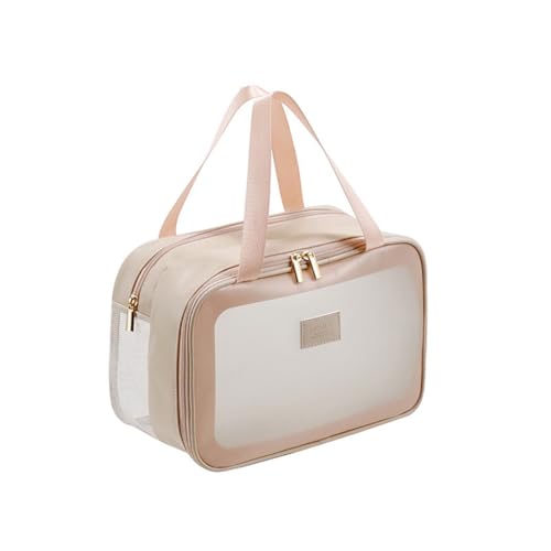 GreatRise Tragbare wasserdichte Kulturtasche Gross Kulturbeutel Kosmetiktasche Damen Kulturtasche für Herren Make-up-Organizer Toilettenartikel Zubehör-Tasche, Trocken- und Nasstrennung Groß-Rosa von GreatRise