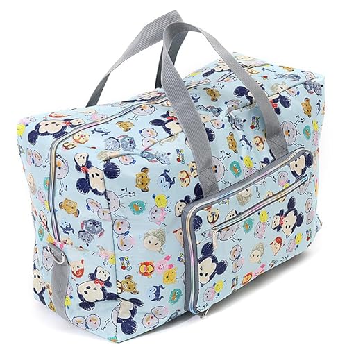 GreatRise wasserdichte Umzugstaschen Faltbare Aufbewahrungstaschen Reisetasche Handgepäcktasche Urlaubstasche Seesäcke Tragetasche mit Trolleyhülle Sporttasche für Herren Damen Blauer Junge L von GreatRise