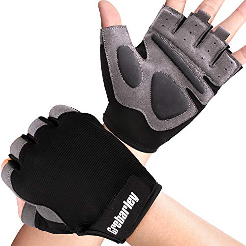 Grebarley Fitness Handschuhe,Trainingshandschuhe für Damen und Herren - Fitness Handschuhe für Krafttraining,Bodybuilding,Kraftsport & Crossfit Training Grebarley Fitness Handschuhe,Trainingshandschuhe für Damen und Herren - Fitness Handschuhe für Krafttraining,Bodybuilding,Kraftsport & Crossfit Training von Grebarley
