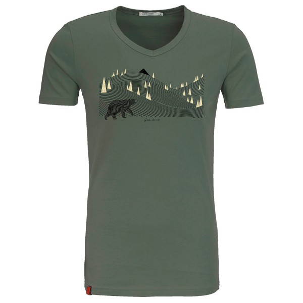 GreenBomb - Animal Bearland Peak - T-Shirts - T-Shirt Gr L;S;XL;XXL oliv von GreenBomb