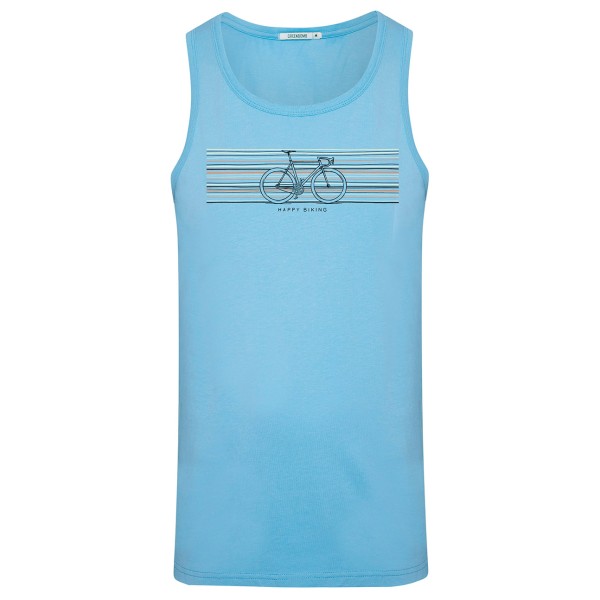 GreenBomb - Bike Happy Airy - Tanktops - Tank Top Gr L blau von GreenBomb