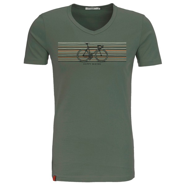 GreenBomb - Bike Happy Peak - T-Shirts - T-Shirt Gr L oliv von GreenBomb