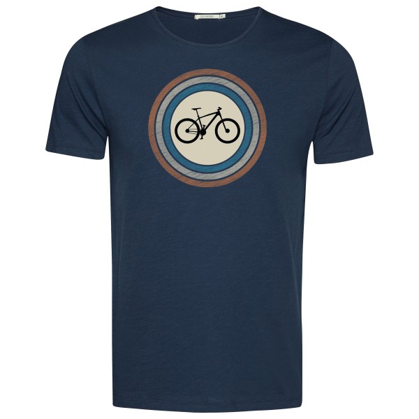 GreenBomb - Bike Target Spice T-Shirt Cotton - T-Shirt Gr S blau von GreenBomb