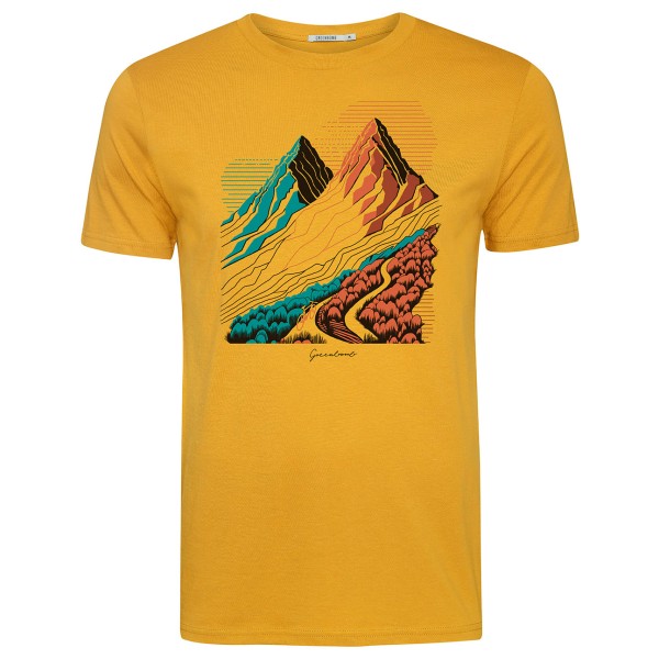 GreenBomb - Nature Twin Hills Guide Cotton - T-Shirts - T-Shirt Gr L;M;S orange von GreenBomb