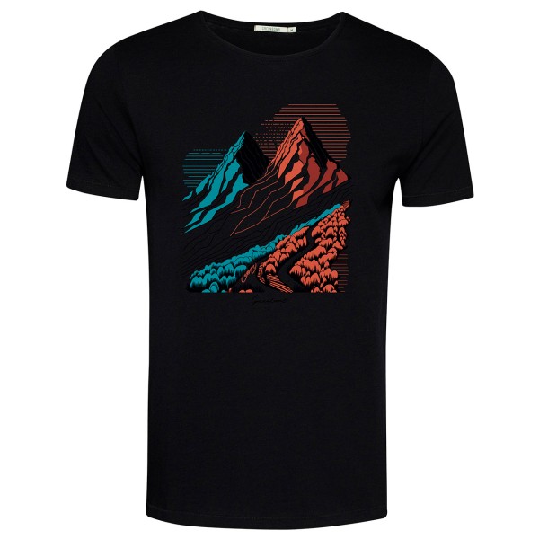 GreenBomb - Nature Twin Hills Spice - T-Shirts - T-Shirt Gr L;XL schwarz von GreenBomb