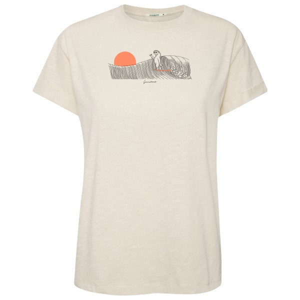 GreenBomb - Women's Animal Sloth Waves Stop T-Shirt - T-Shirt Gr S beige GreenBomb - Women's Animal Sloth Waves Stop T-Shirt - T-Shirt Gr S beige von GreenBomb
