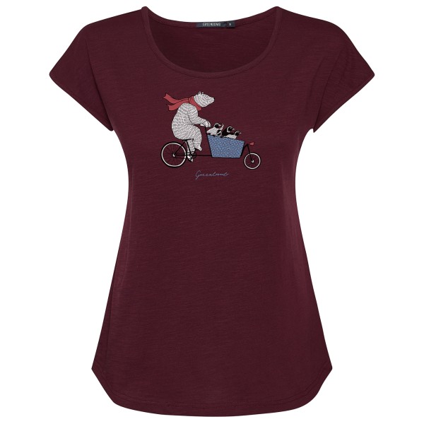 GreenBomb - Women's Bike Cargo Bear Cool T-Shirt Cotton - T-Shirt Gr L;M rot von GreenBomb