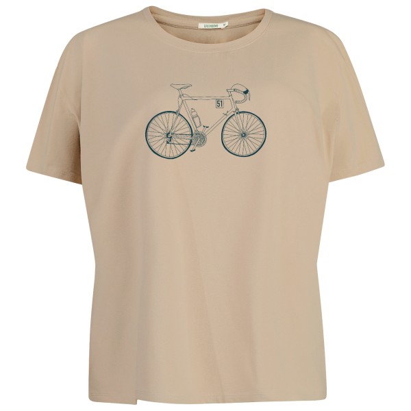 GreenBomb - Women's Bike Classic Feel T-Shirt Cotton - T-Shirt Gr L beige von GreenBomb