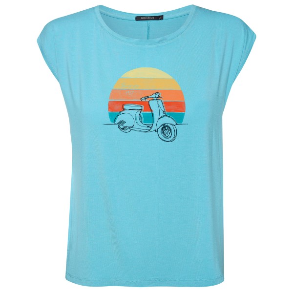 GreenBomb - Women's Lifestyle Scooter Timid - Tops - T-Shirt Gr M blau von GreenBomb