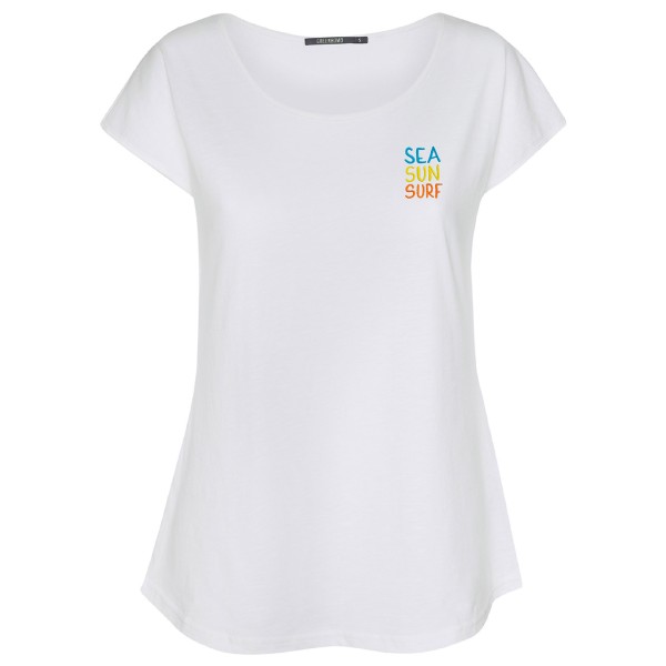 GreenBomb - Women's Lifestyle Sea Sun Surf Cool - T-Shirts - T-Shirt Gr M;S;XL;XS weiß von GreenBomb