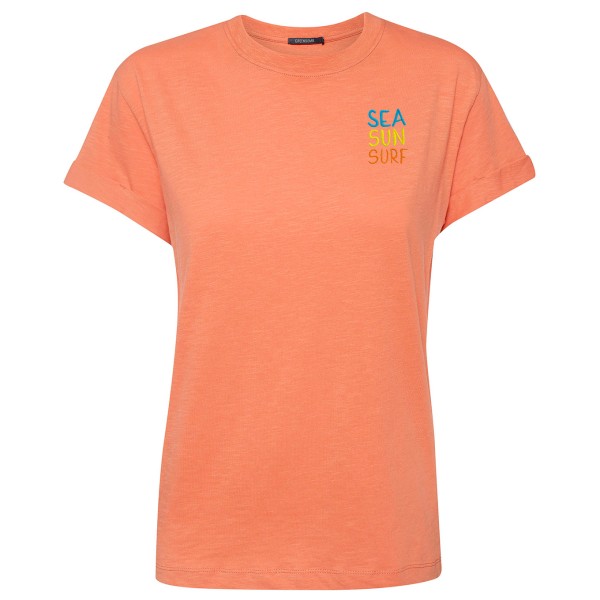 GreenBomb - Women's Lifestyle Sea Sun Surf Stop - T-Shirts - T-Shirt Gr XS rot von GreenBomb